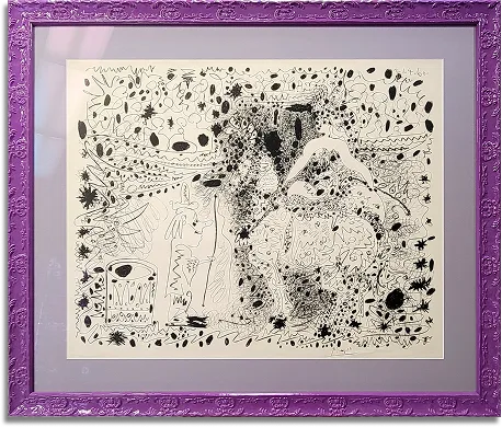Framed artwork — a completed project by Madam Miter